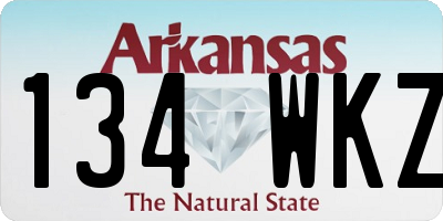 AR license plate 134WKZ