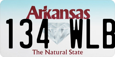AR license plate 134WLB