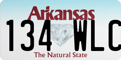 AR license plate 134WLC