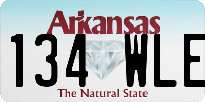 AR license plate 134WLE