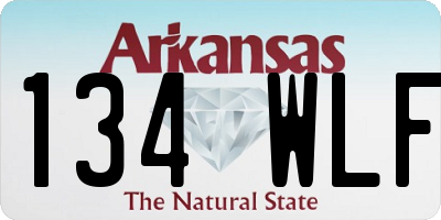 AR license plate 134WLF