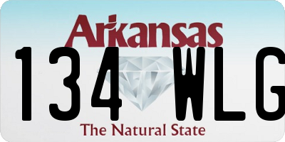 AR license plate 134WLG