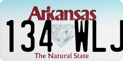 AR license plate 134WLJ
