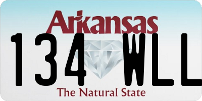 AR license plate 134WLL