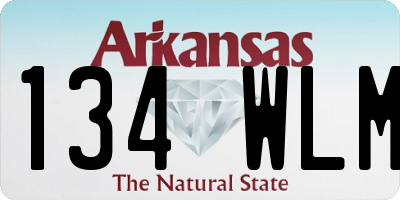 AR license plate 134WLM