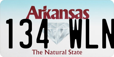 AR license plate 134WLN