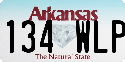 AR license plate 134WLP