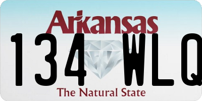 AR license plate 134WLQ