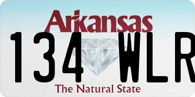 AR license plate 134WLR