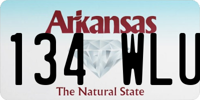 AR license plate 134WLU