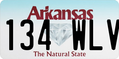 AR license plate 134WLV