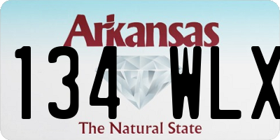 AR license plate 134WLX
