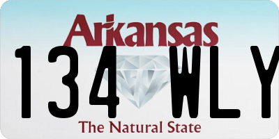 AR license plate 134WLY