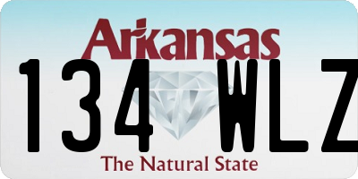 AR license plate 134WLZ