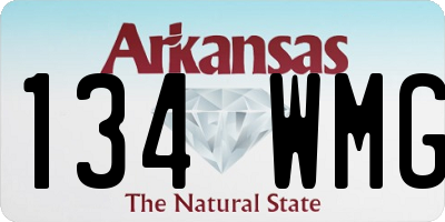 AR license plate 134WMG