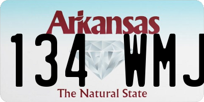 AR license plate 134WMJ