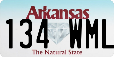 AR license plate 134WML