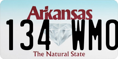 AR license plate 134WMO