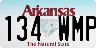 AR license plate 134WMP