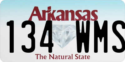 AR license plate 134WMS