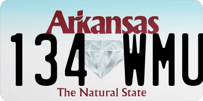 AR license plate 134WMU