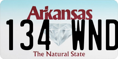 AR license plate 134WND