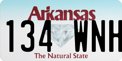 AR license plate 134WNH
