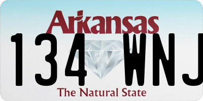 AR license plate 134WNJ