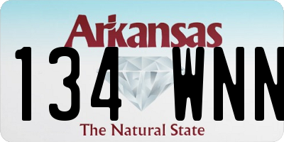 AR license plate 134WNN