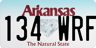 AR license plate 134WRF