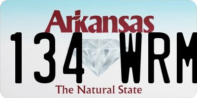 AR license plate 134WRM