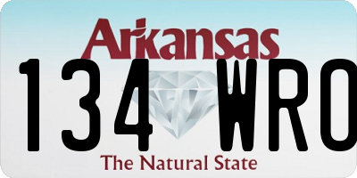AR license plate 134WRO