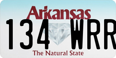 AR license plate 134WRR