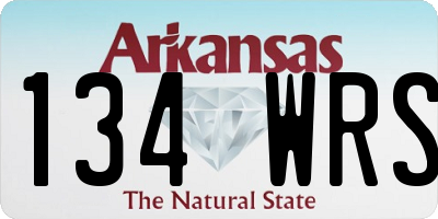 AR license plate 134WRS
