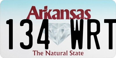 AR license plate 134WRT