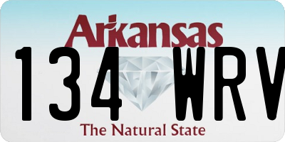 AR license plate 134WRV