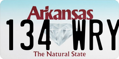 AR license plate 134WRY