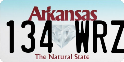AR license plate 134WRZ