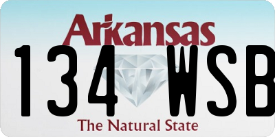 AR license plate 134WSB