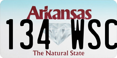 AR license plate 134WSC