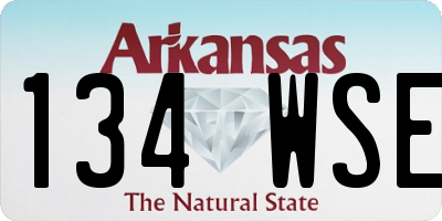 AR license plate 134WSE