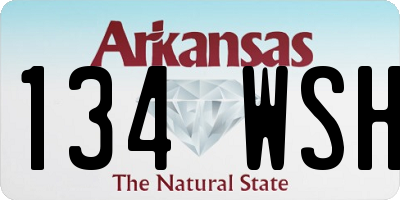 AR license plate 134WSH