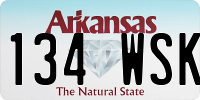 AR license plate 134WSK