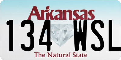 AR license plate 134WSL