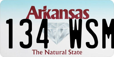 AR license plate 134WSM