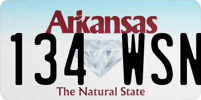 AR license plate 134WSN