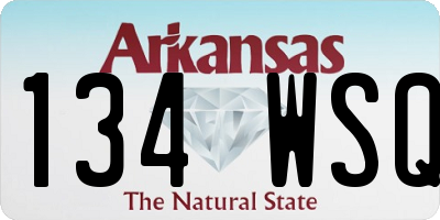 AR license plate 134WSQ