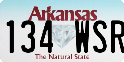 AR license plate 134WSR