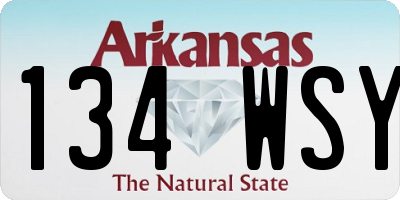AR license plate 134WSY