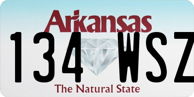 AR license plate 134WSZ